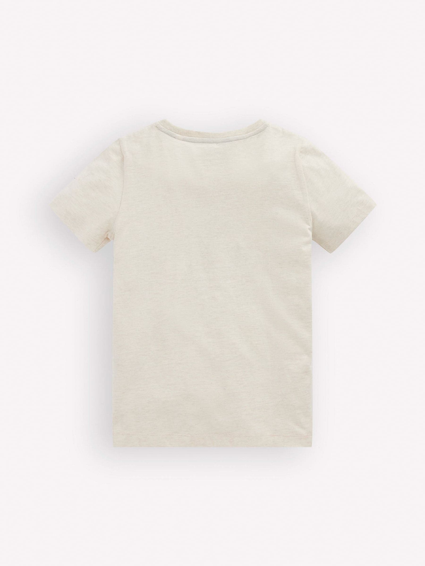 Boden Cream Short Sleeve Appliqué T-Shirt image 2