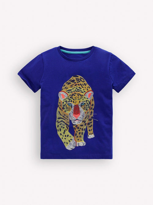 Boden Blue Superstitch T-Shirt image 1