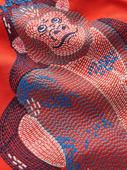 Boden Orange Superstitch T-Shirt image 3