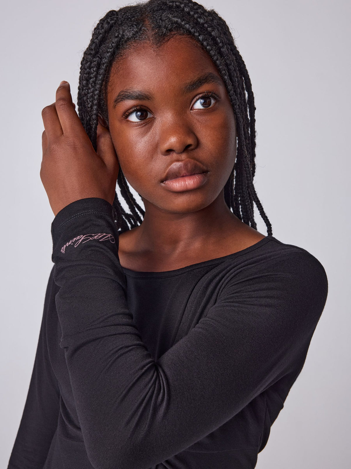smALLSAINTS Black Twist Front Long Sleeve Top - image 4