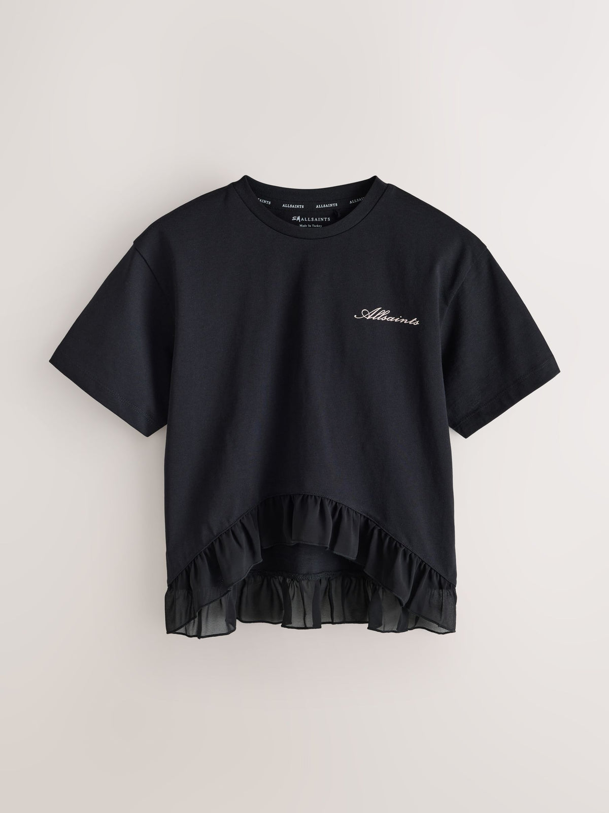 smALLSAINTS Black Frill Hem T-Shirt - image 6