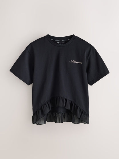 smALLSAINTS Black Frill Hem T-Shirt - image 6