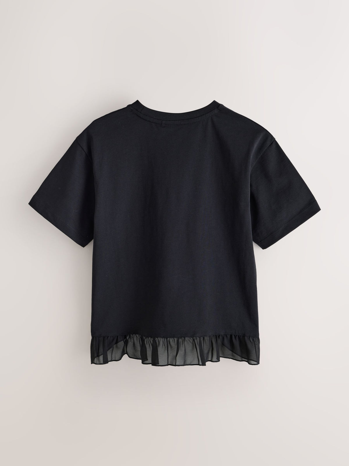 smALLSAINTS Black Frill Hem T-Shirt - image 7