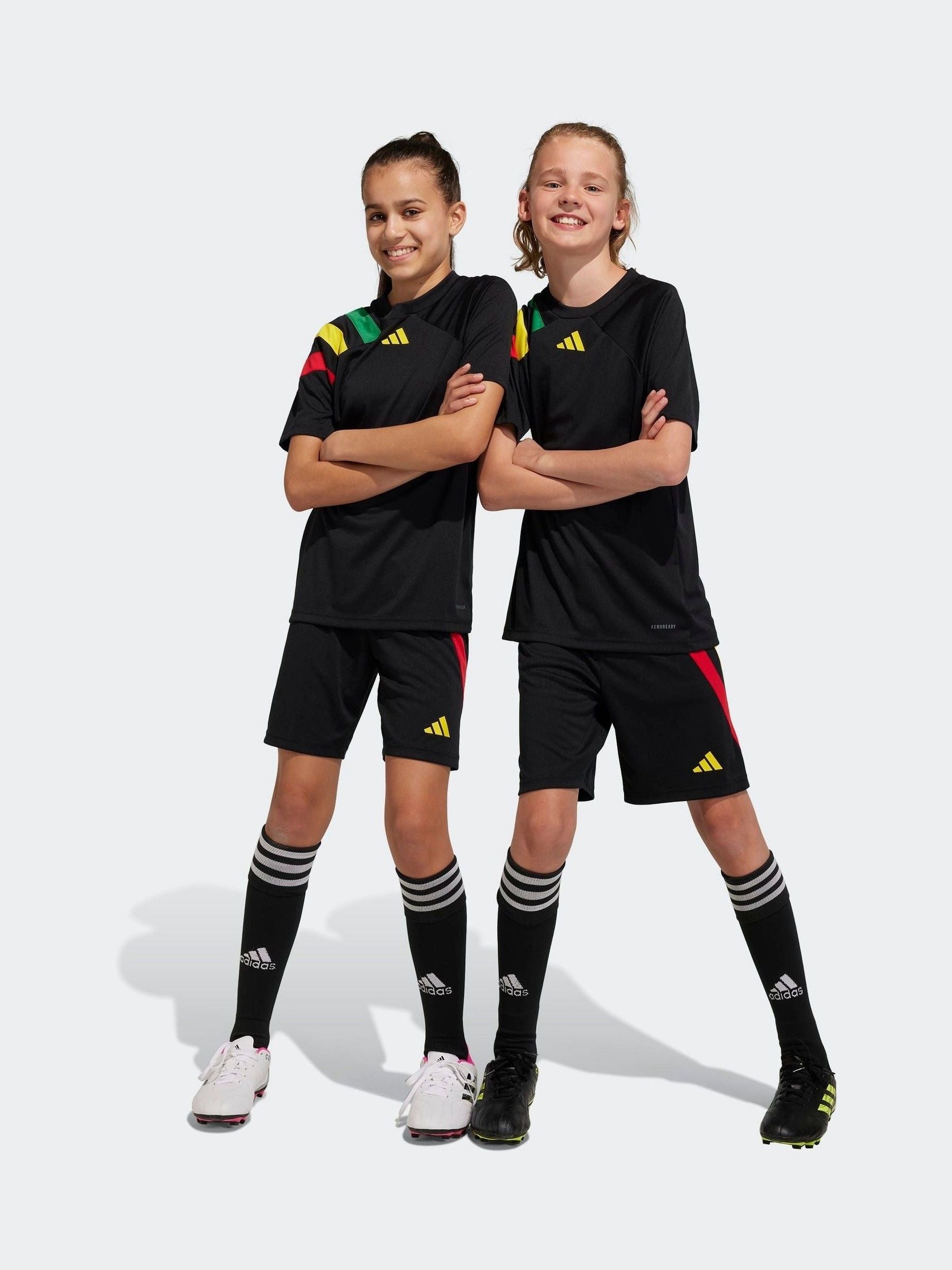 Dsiney Kidz - adidas Red Black Fortore 23 Shorts image 6