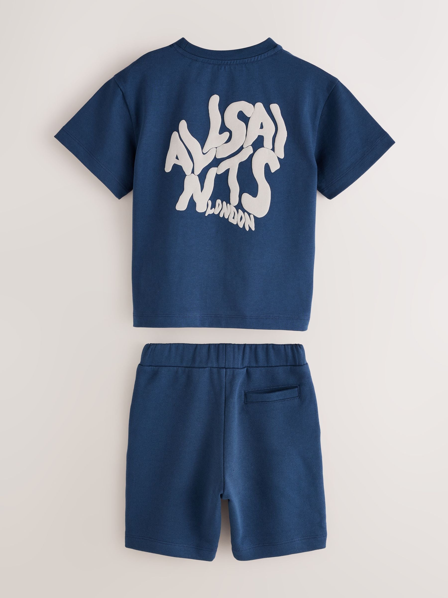 Dsiney Kidz - smALLSAINTS Navy Orlando T-Shirt and Shorts Younger Set image 2