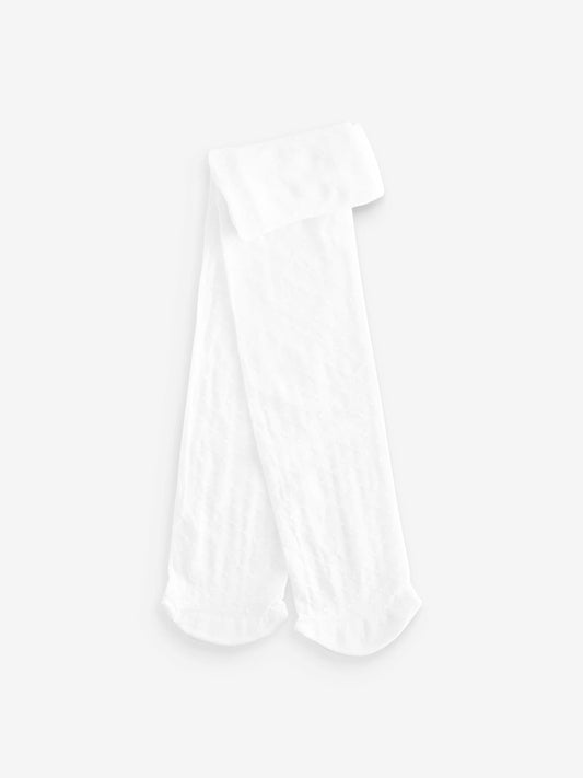 White 40 Denier Spot Tights image 1