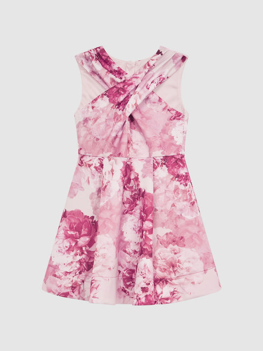 Dsiney Kidz - Reiss Pink Clara 9-12 yrs Floral Printed Dress image 2