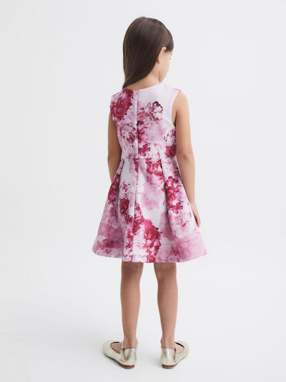 Dsiney Kidz - Reiss Pink Clara 4-9 yrs Floral Printed Dress image 5