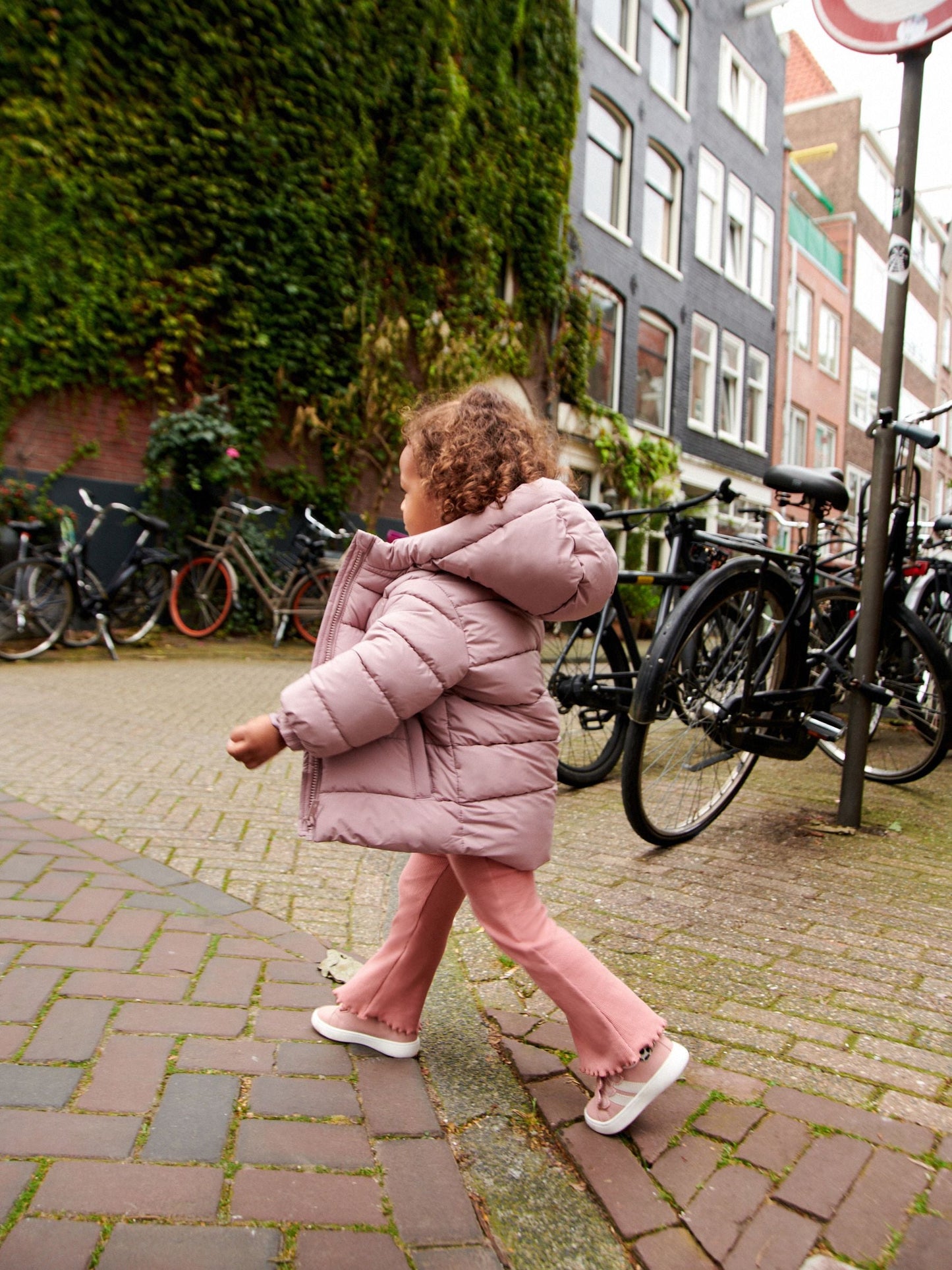 Pink Shower Resistant Fleece Lined Hooded Padded Coat (3mths-7yrs)
