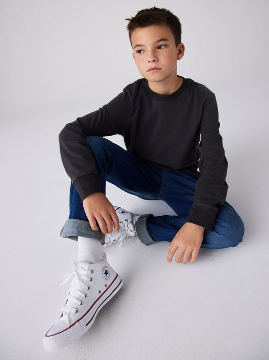 Converse White Malden Street Youth Trainers image 2