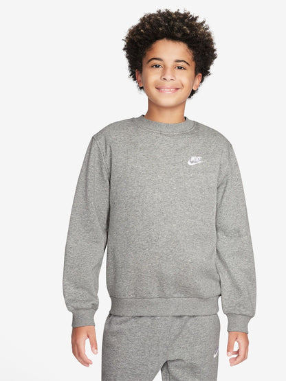 Dsiney Kidz - Nike Dark Grey Heather Club Fleece Sweatshirt image 1