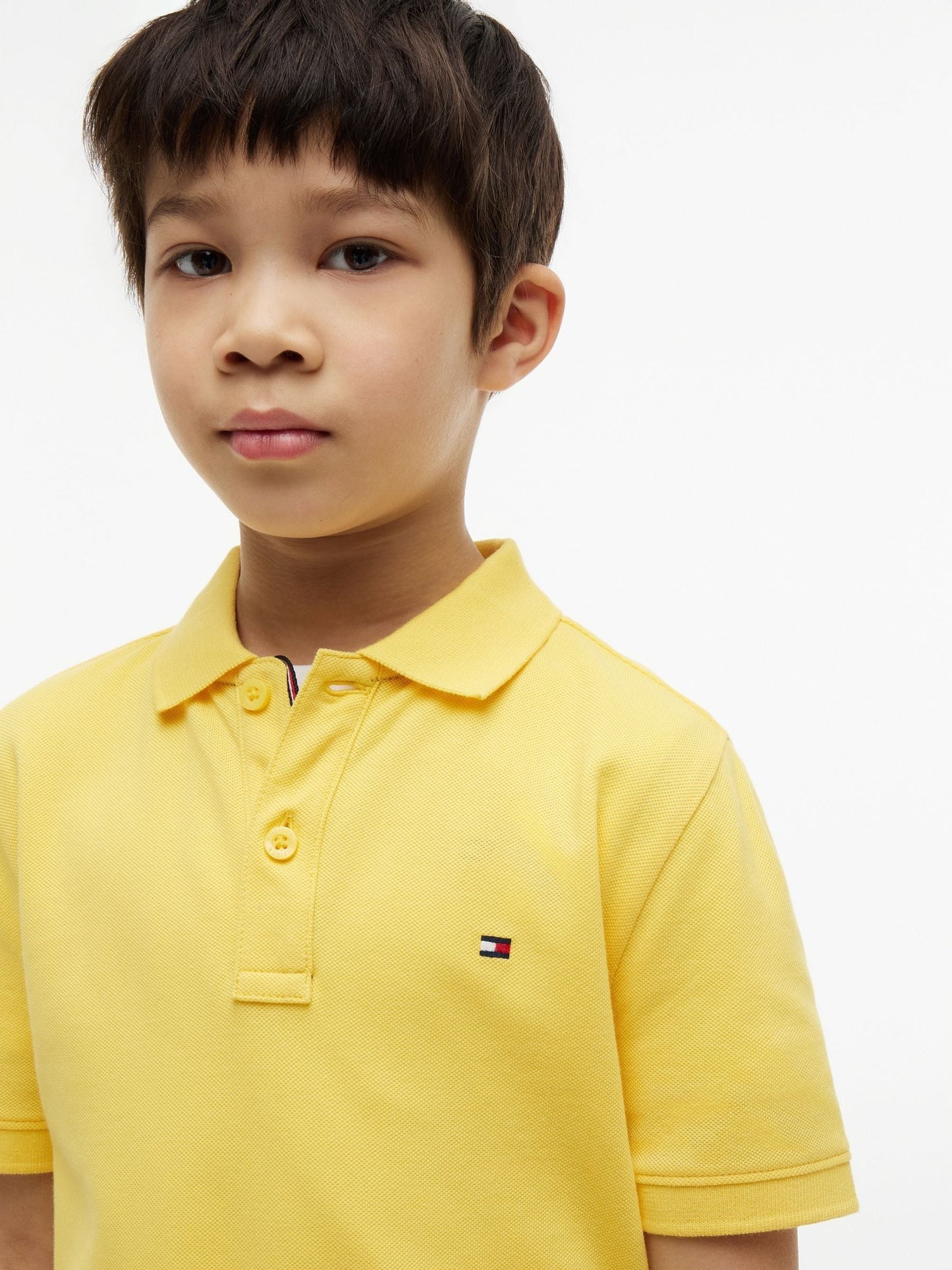 Dsiney Kidz - Tommy Hilfiger Yellow Essential Regular Fit Signature Polo Shirt image 2