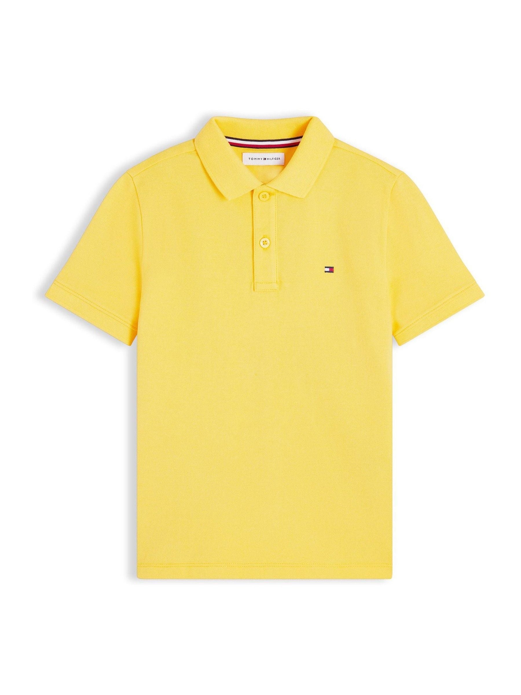 Dsiney Kidz - Tommy Hilfiger Yellow Essential Regular Fit Signature Polo Shirt image 5