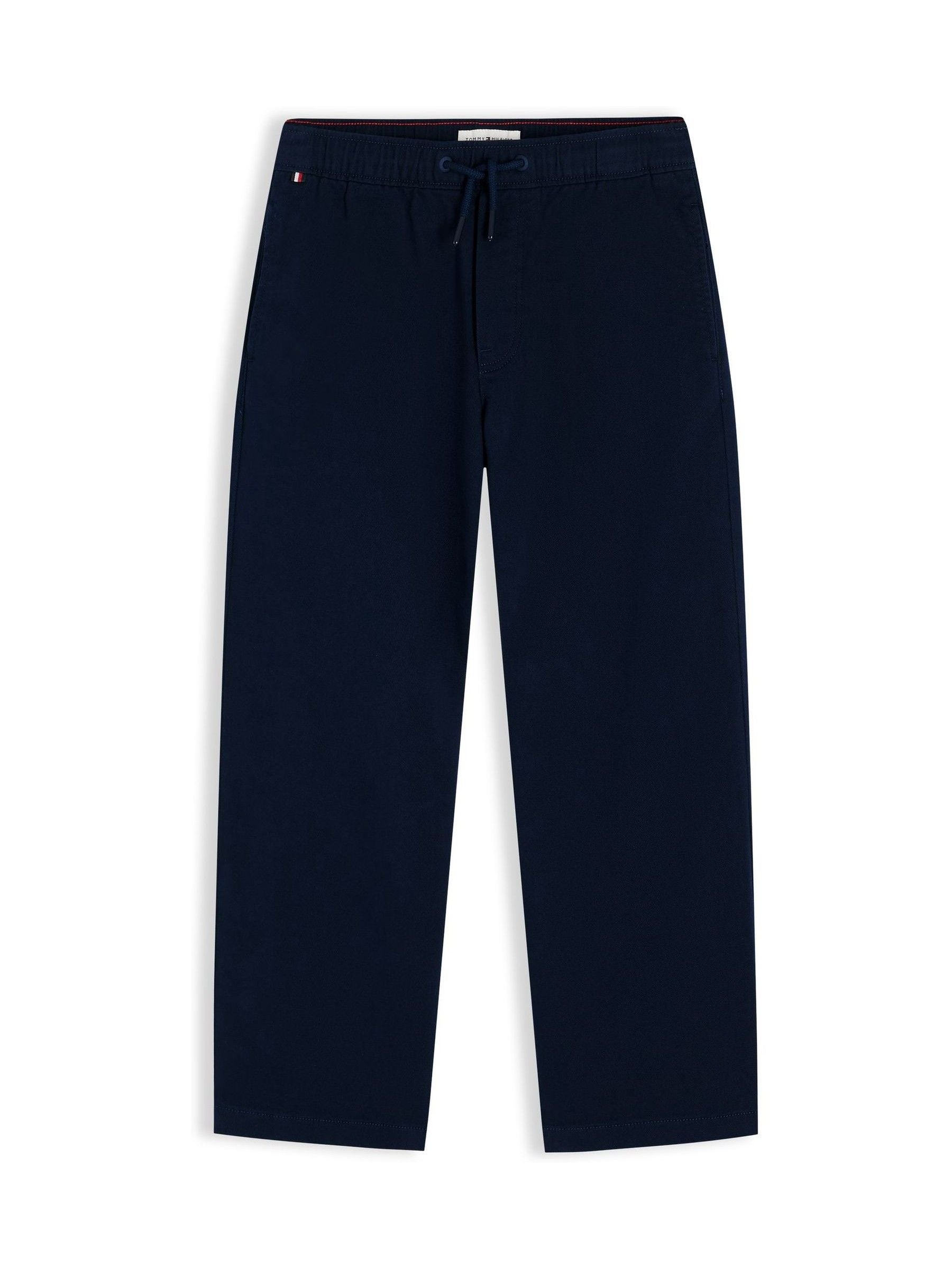 Tommy Hilfiger Blue Essential Loose Twill Trousers image 1