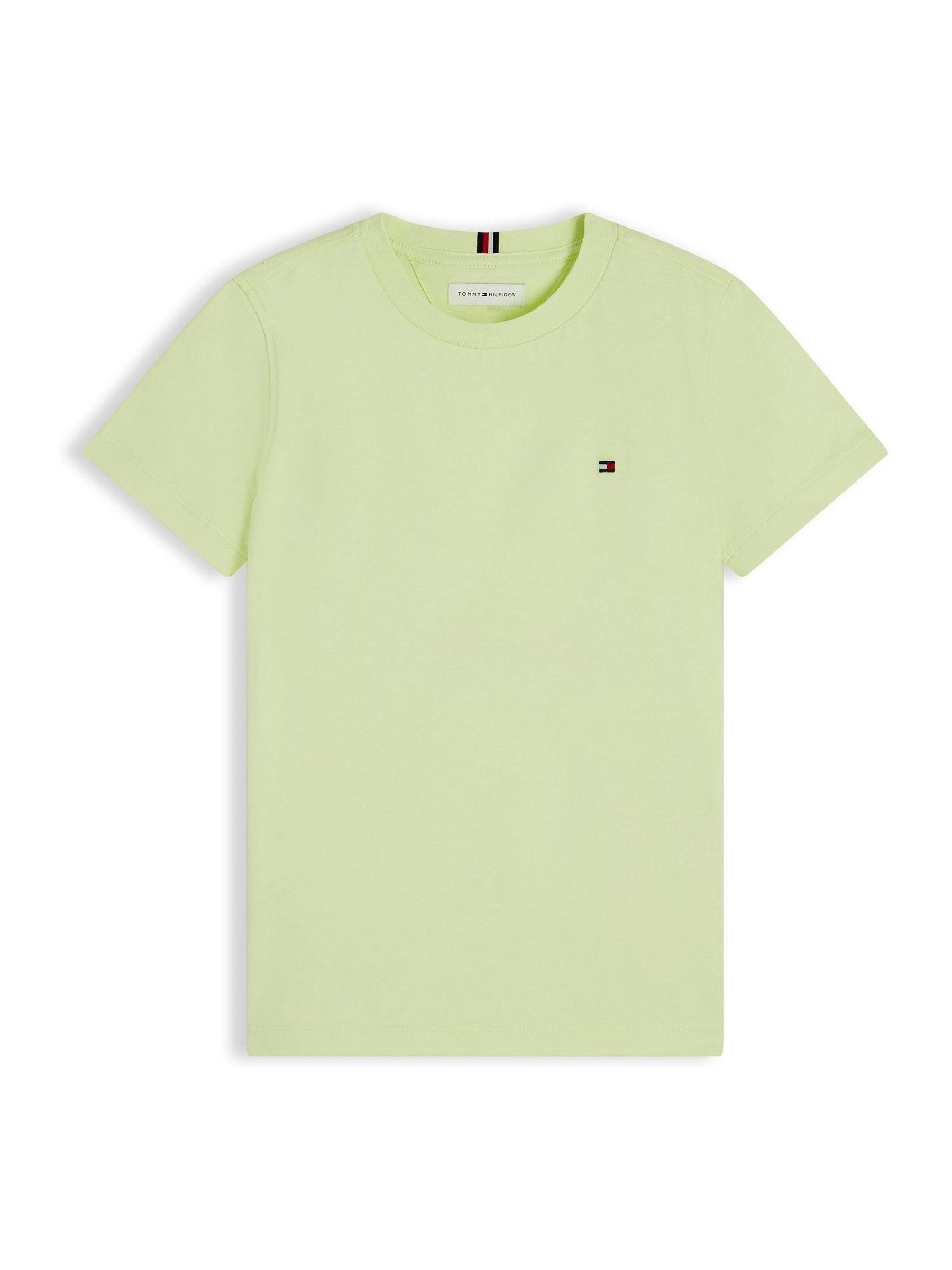 Tommy Hilfiger Green Essential Flag Embroidery Crew Neck T-Shirt image 5