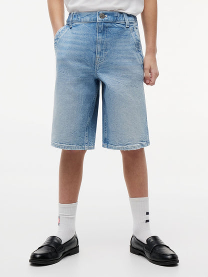Dsiney Kidz - Tommy Hilfiger Blue Faded Loose Denim Shorts image 1