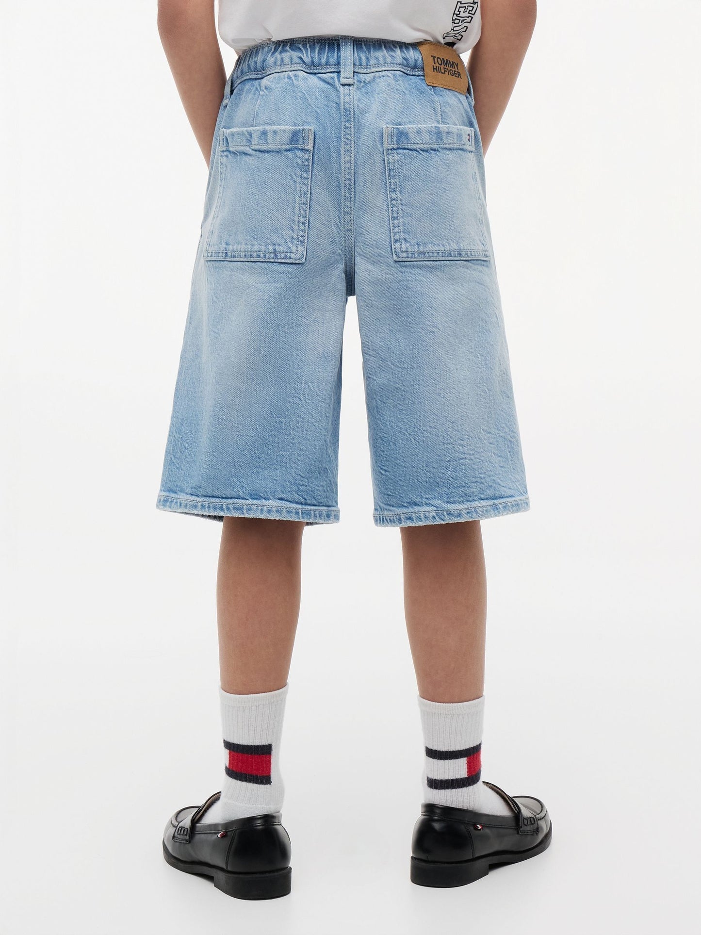 Dsiney Kidz - Tommy Hilfiger Blue Faded Loose Denim Shorts image 2