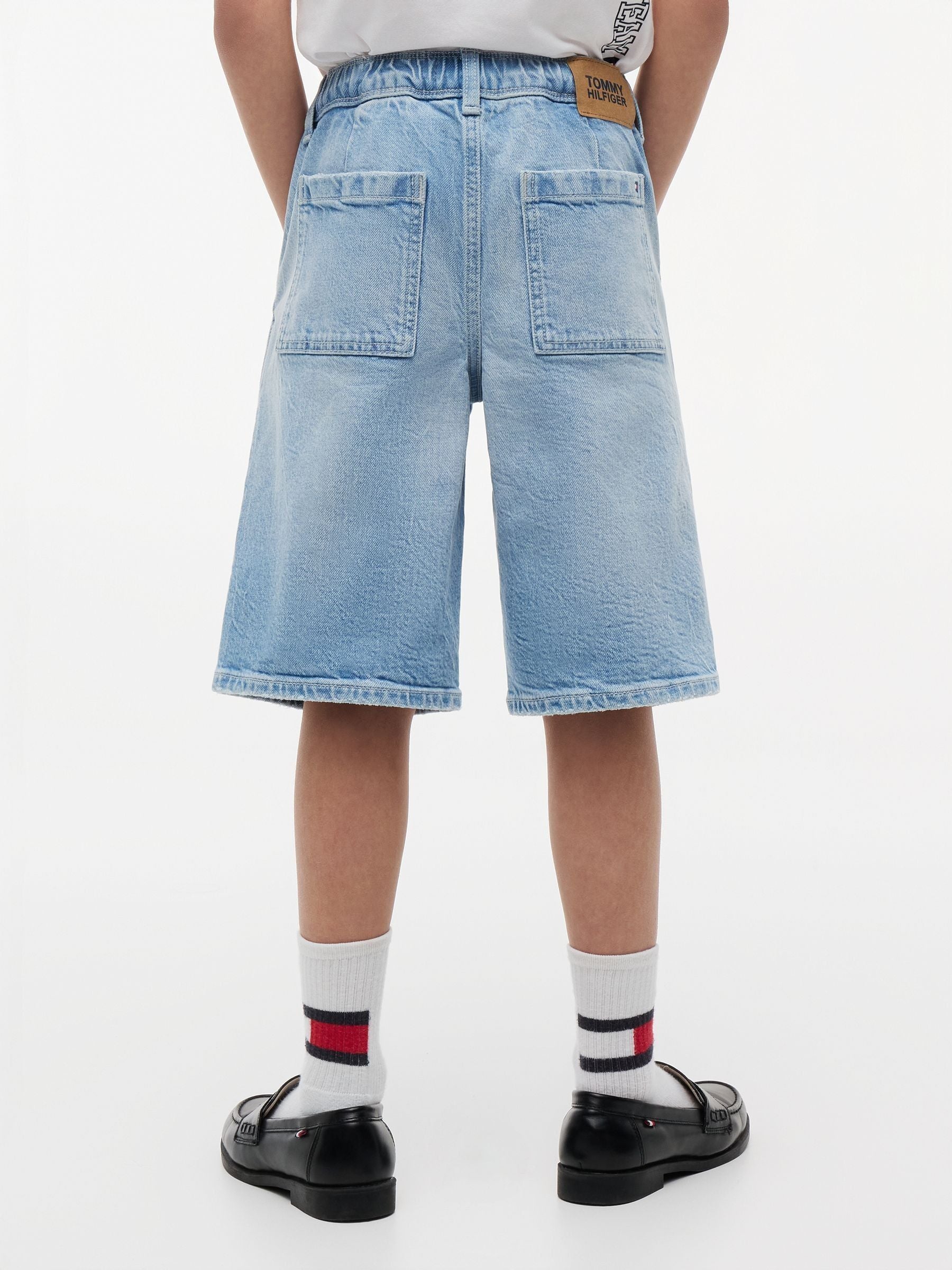 Dsiney Kidz - Tommy Hilfiger Blue Faded Loose Denim Shorts image 2