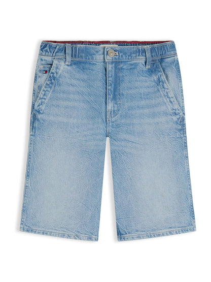 Dsiney Kidz - Tommy Hilfiger Blue Faded Loose Denim Shorts image 5
