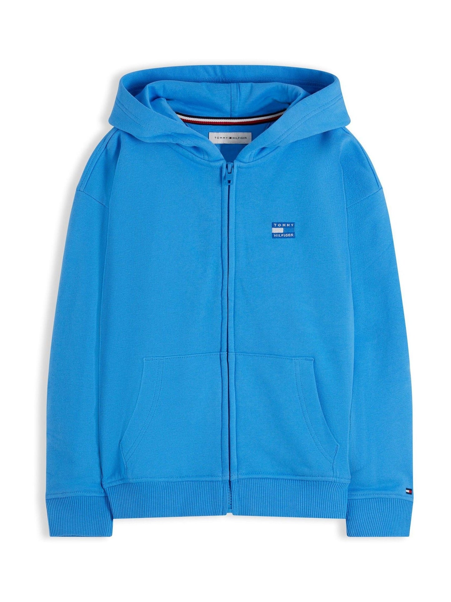 Dsiney Kidz - Tommy Hilfiger Blue Tonal Flag Logo Terry Zip-Thru Hoodie image 5
