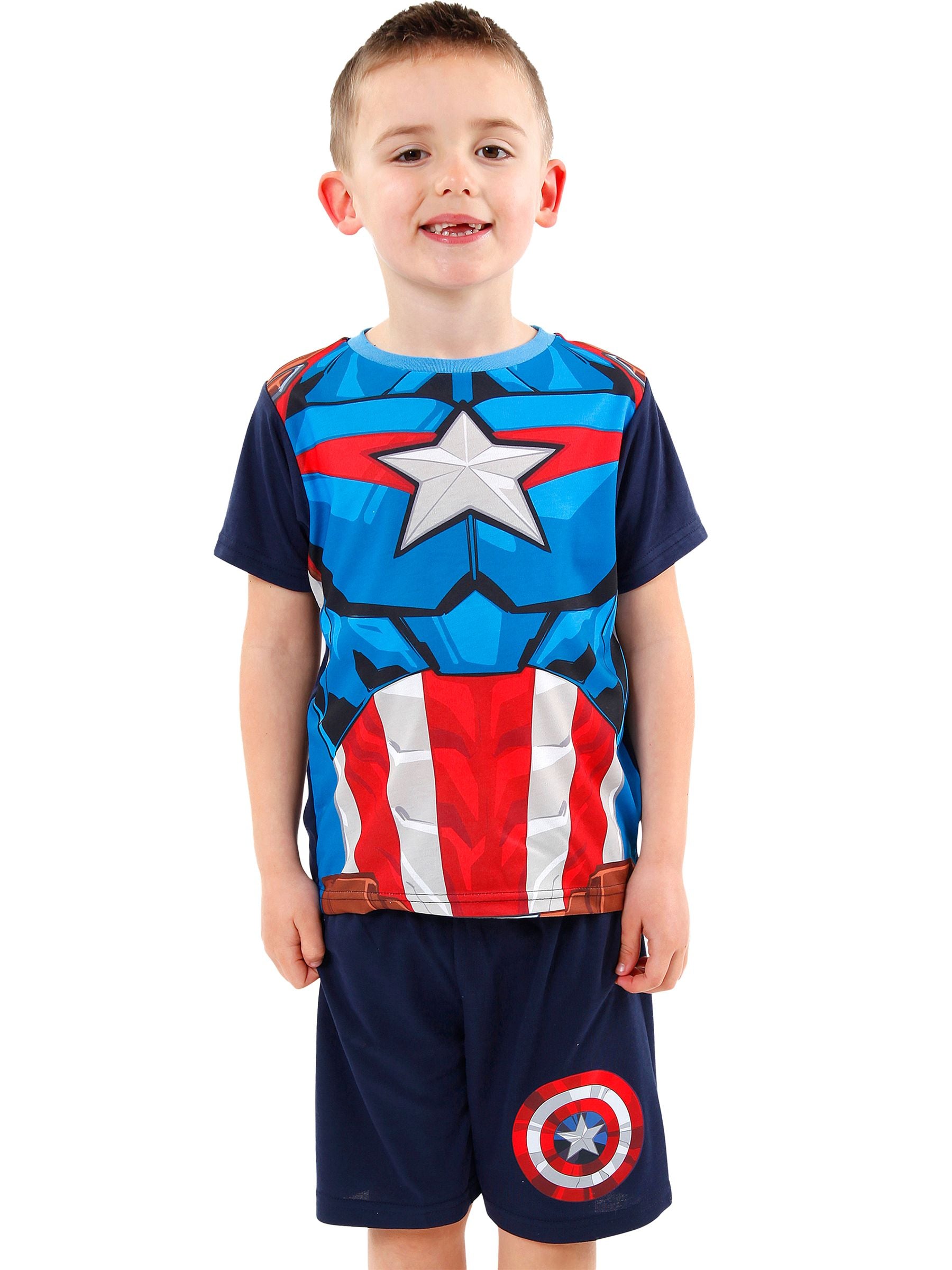 Dsiney Kidz - Character Black Captain America Pyjamas Short Bottoms image 1