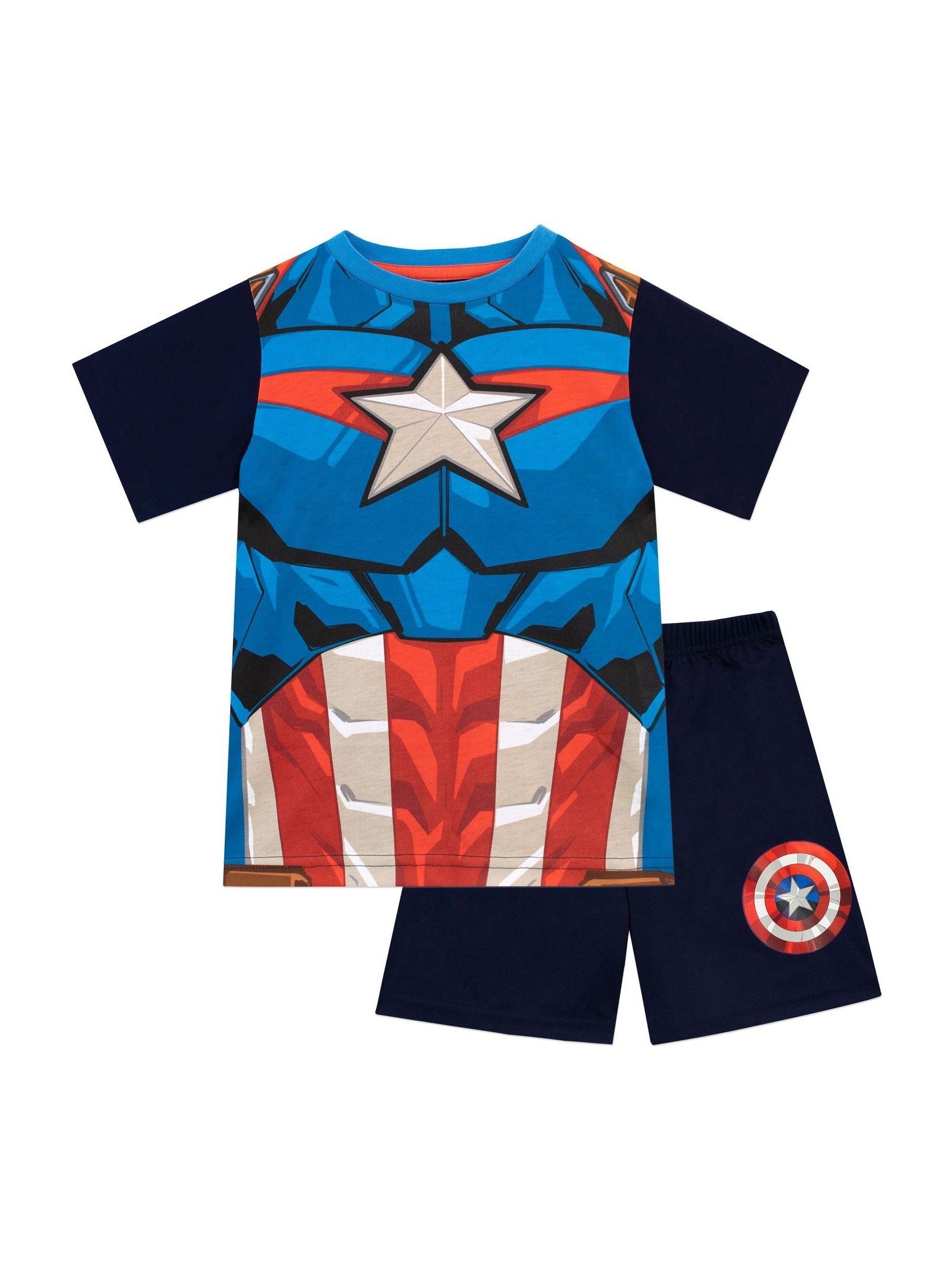 Dsiney Kidz - Character Black Captain America Pyjamas Short Bottoms image 4