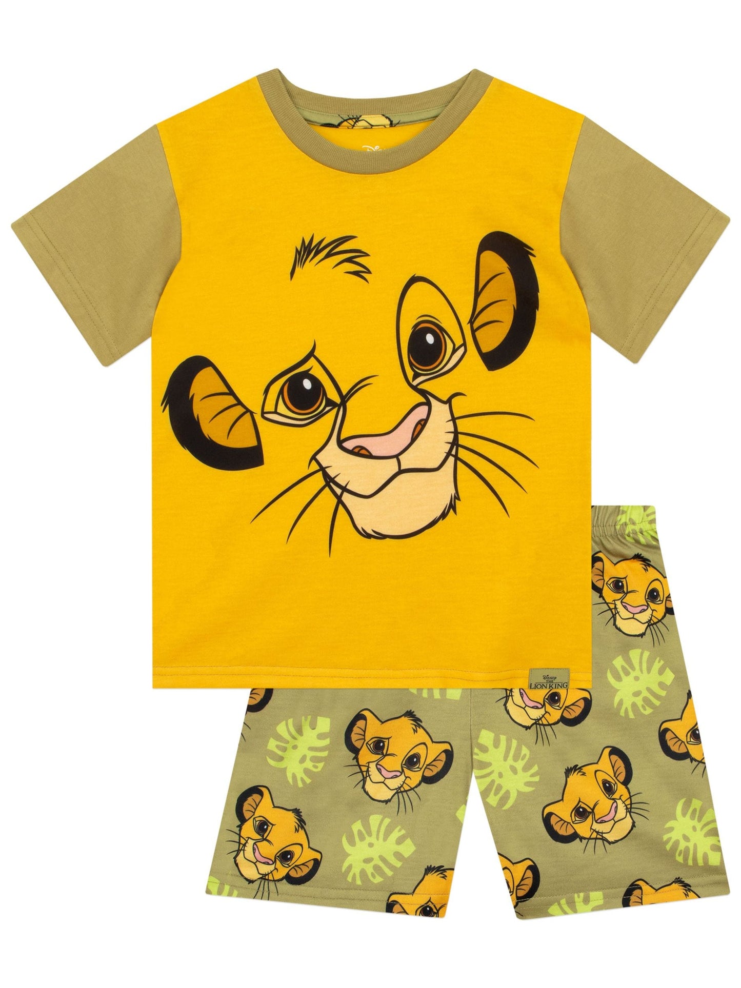 Dsiney Kidz - Character Yellow Disney Lion King Simba Short Pyjamas image 1
