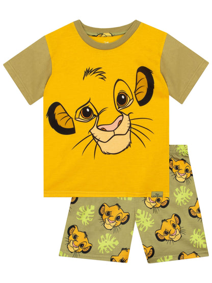 Dsiney Kidz - Character Yellow Disney Lion King Simba Short Pyjamas image 1