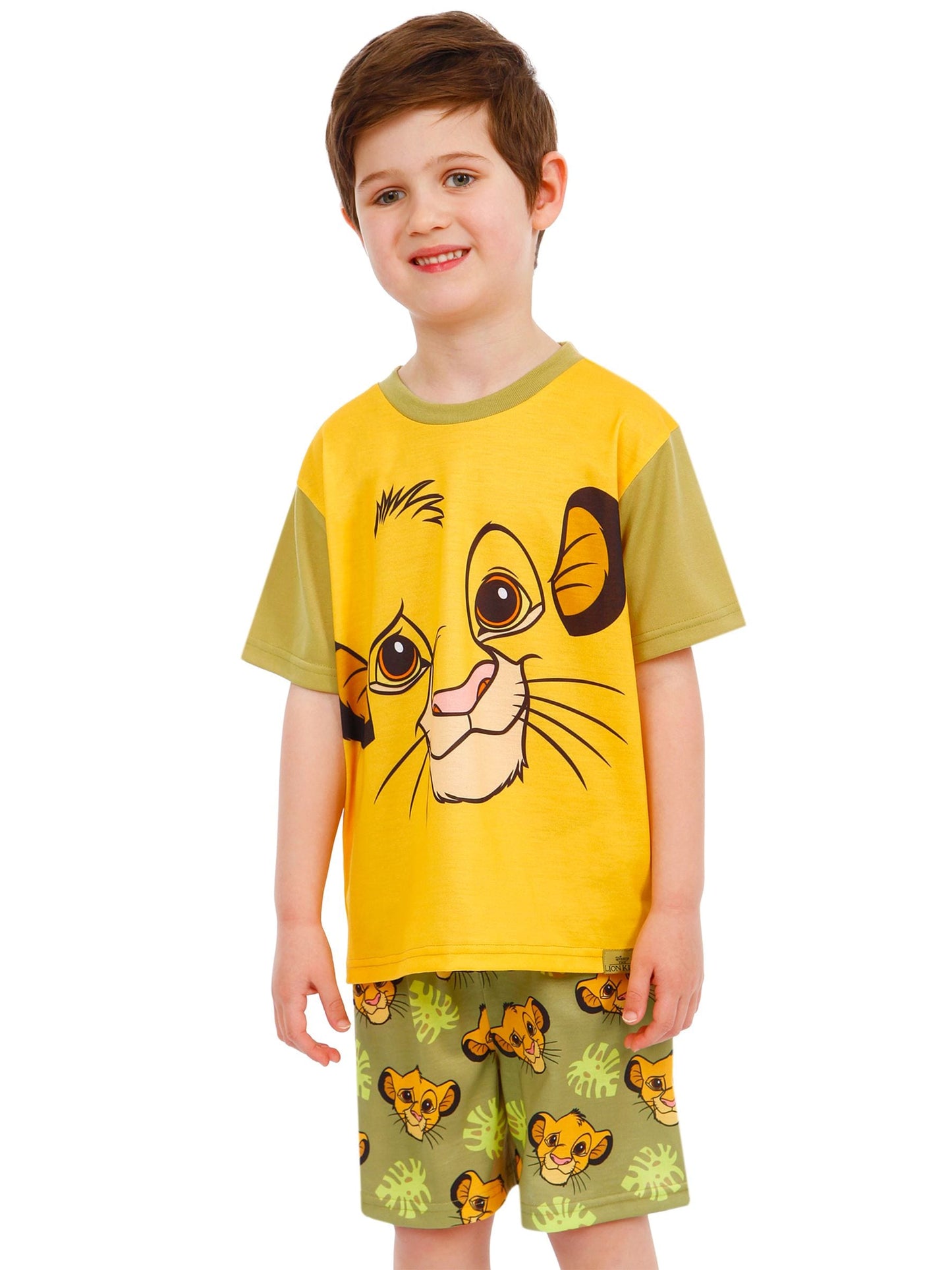 Dsiney Kidz - Character Yellow Disney Lion King Simba Short Pyjamas image 4