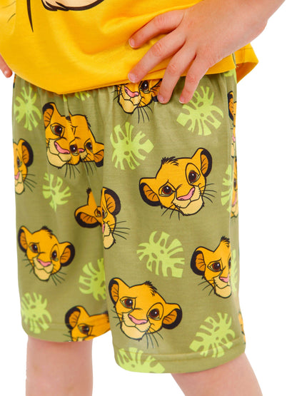 Dsiney Kidz - Character Yellow Disney Lion King Simba Short Pyjamas image 5