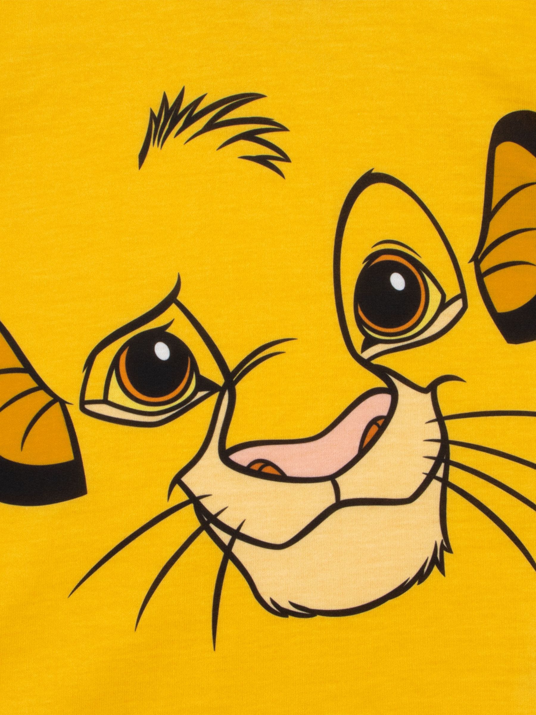 Dsiney Kidz - Character Yellow Disney Lion King Simba Short Pyjamas image 7