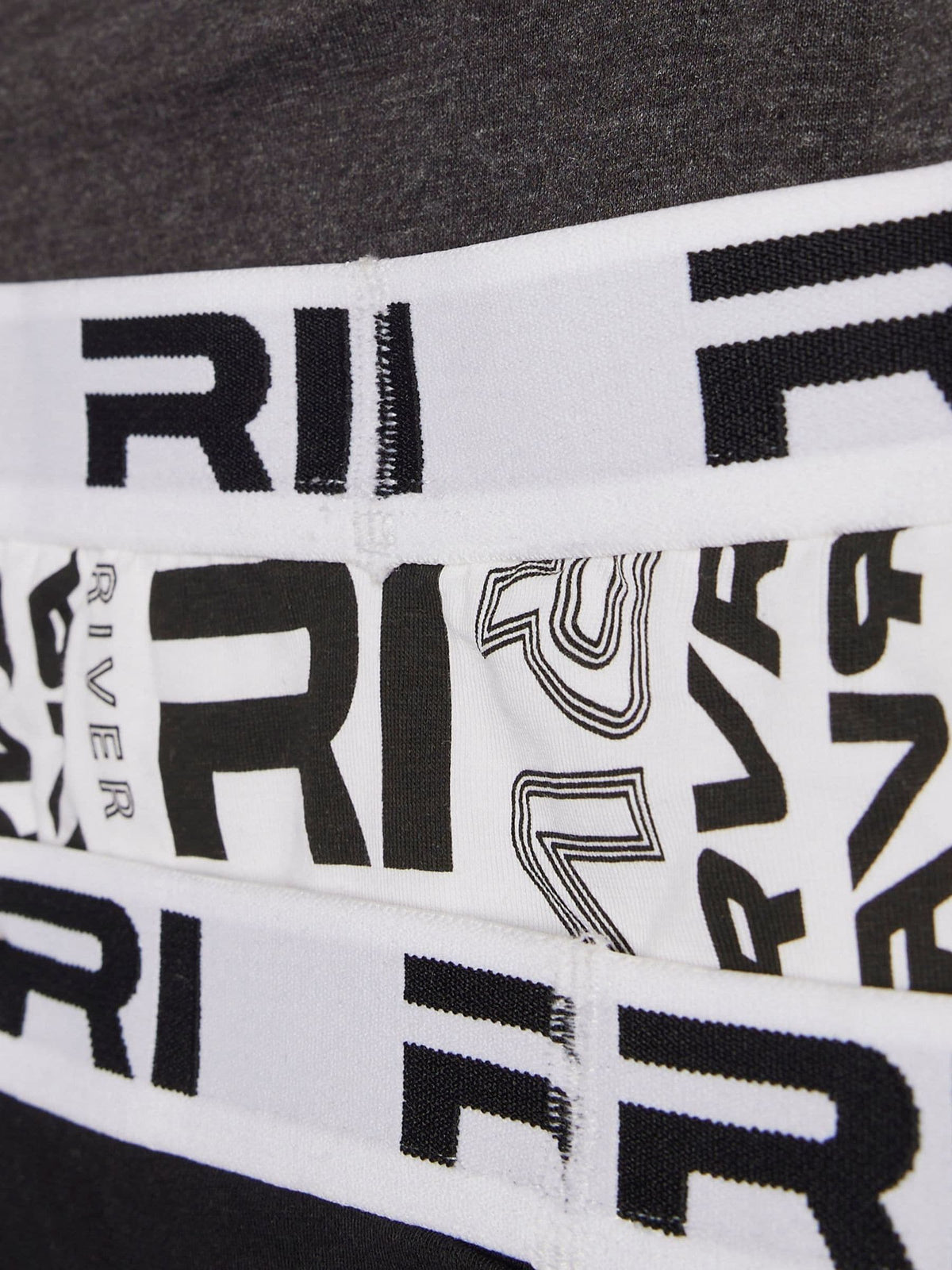 Dsiney Kidz - River Island Black Branded Waistband Boxers 5 Pack image 4