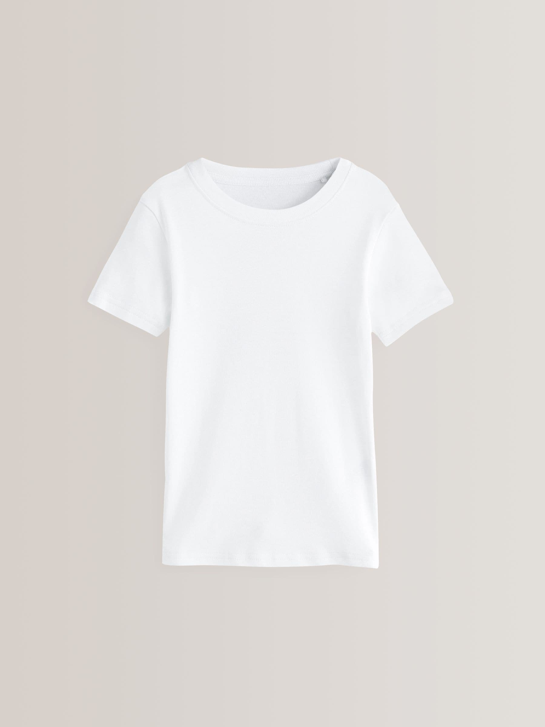 Dsiney Kidz - White 100% Cotton Short Sleeve Vests 3 Pack (1.5-16yrs) image 2