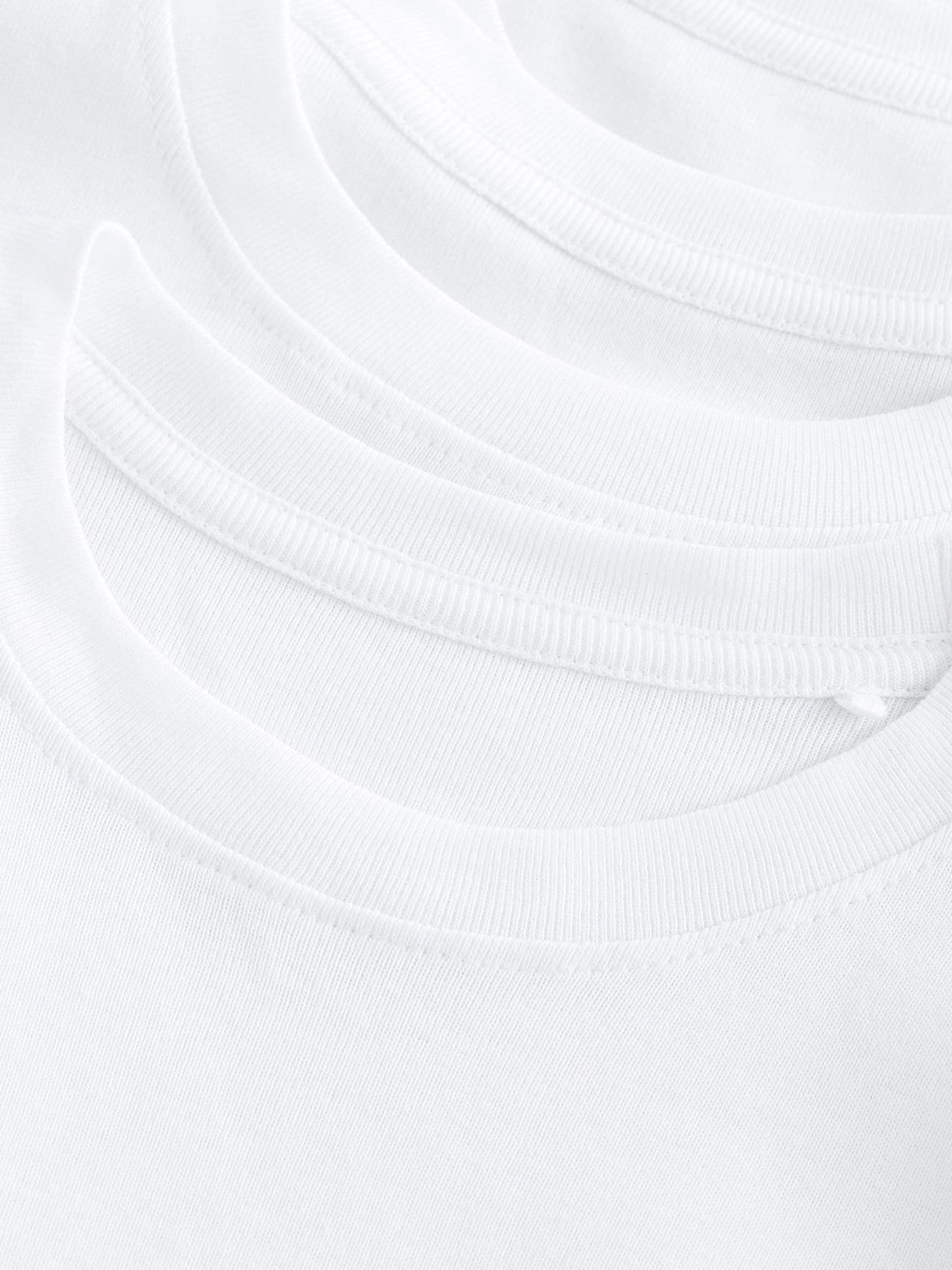 Dsiney Kidz - White 100% Cotton Short Sleeve Vests 3 Pack (1.5-16yrs) image 4