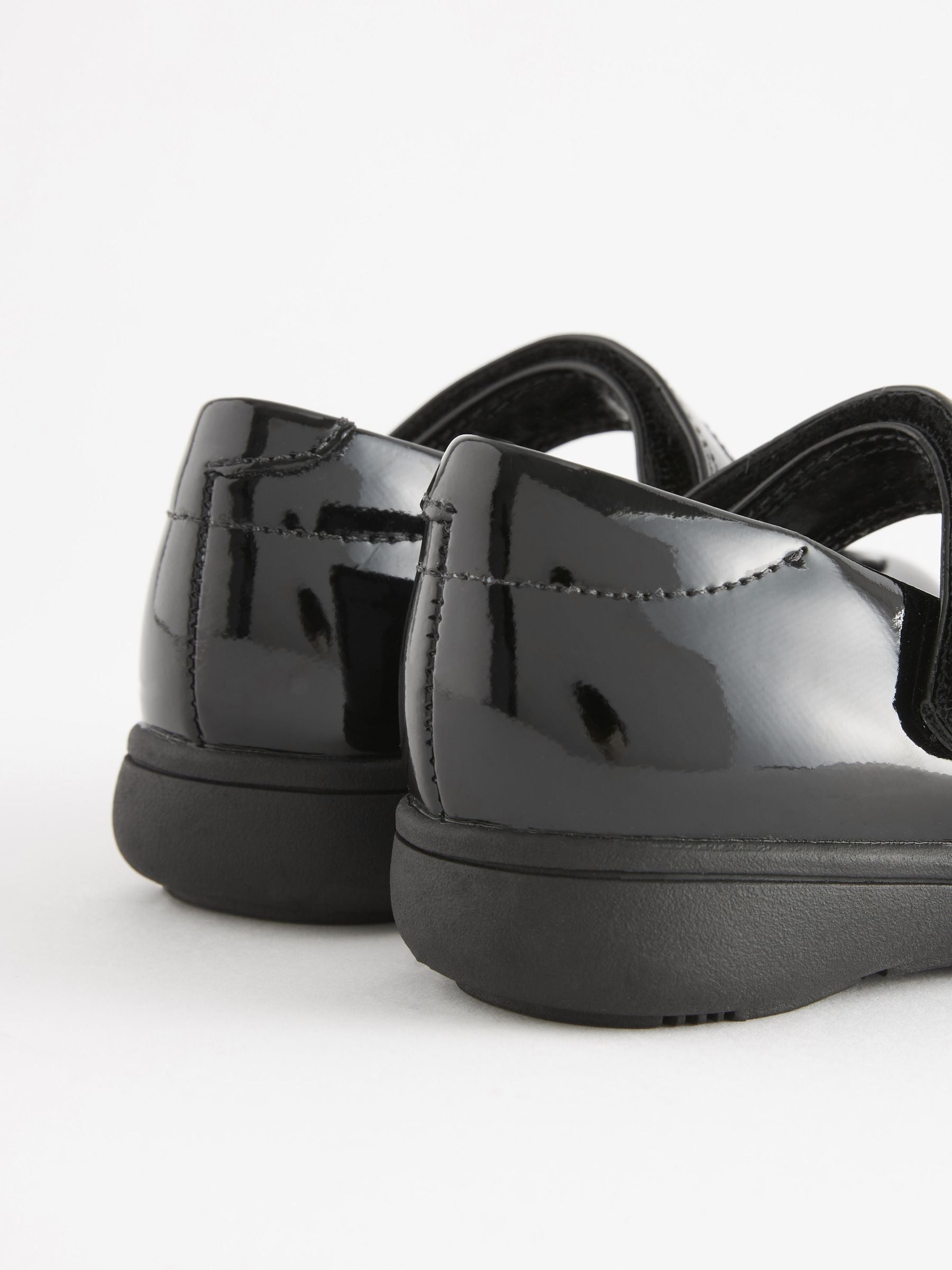 Black Patent Wide Fit (G) School Junior Butterfly Mary Jane Shoes image 4