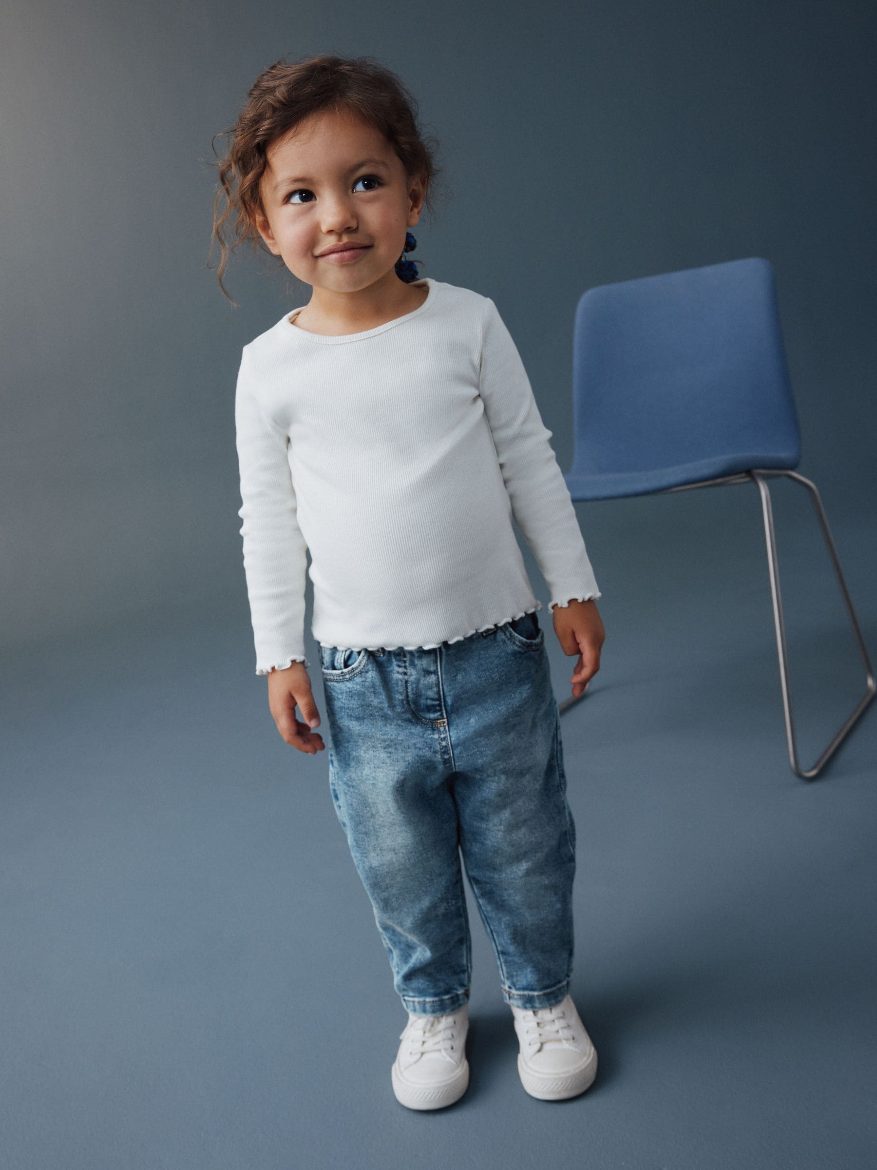Dsiney Kidz - Denim Mid Wash Mom Jeans (3mths-7yrs) image 2