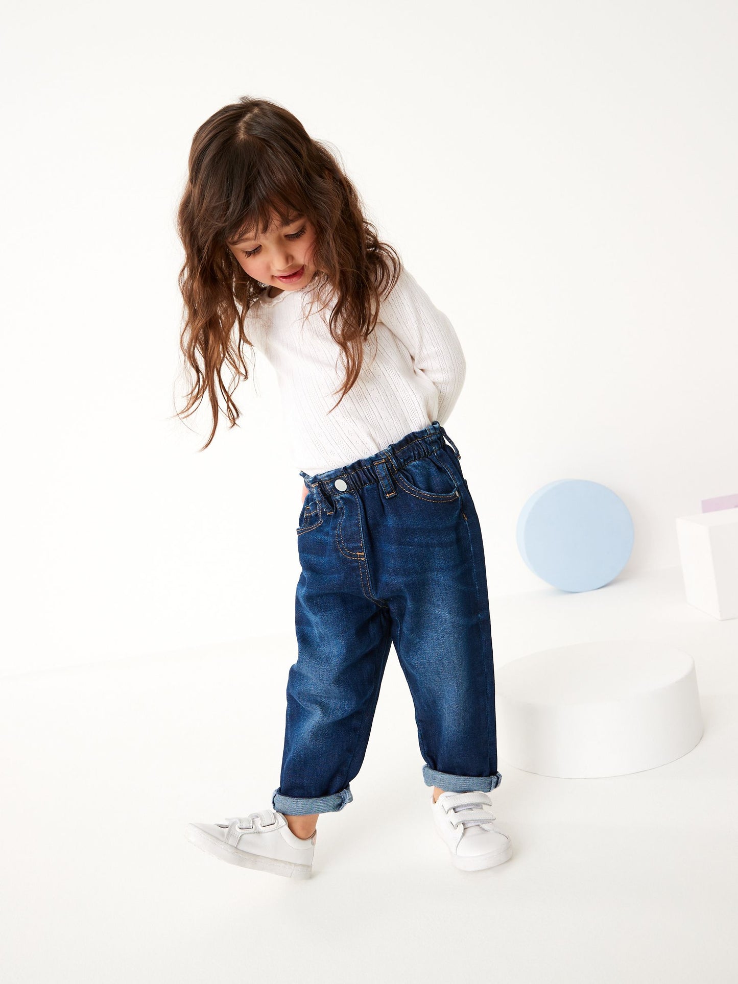Dsiney Kidz - Denim Dark Wash Mom Jeans (3mths-7yrs) image 2