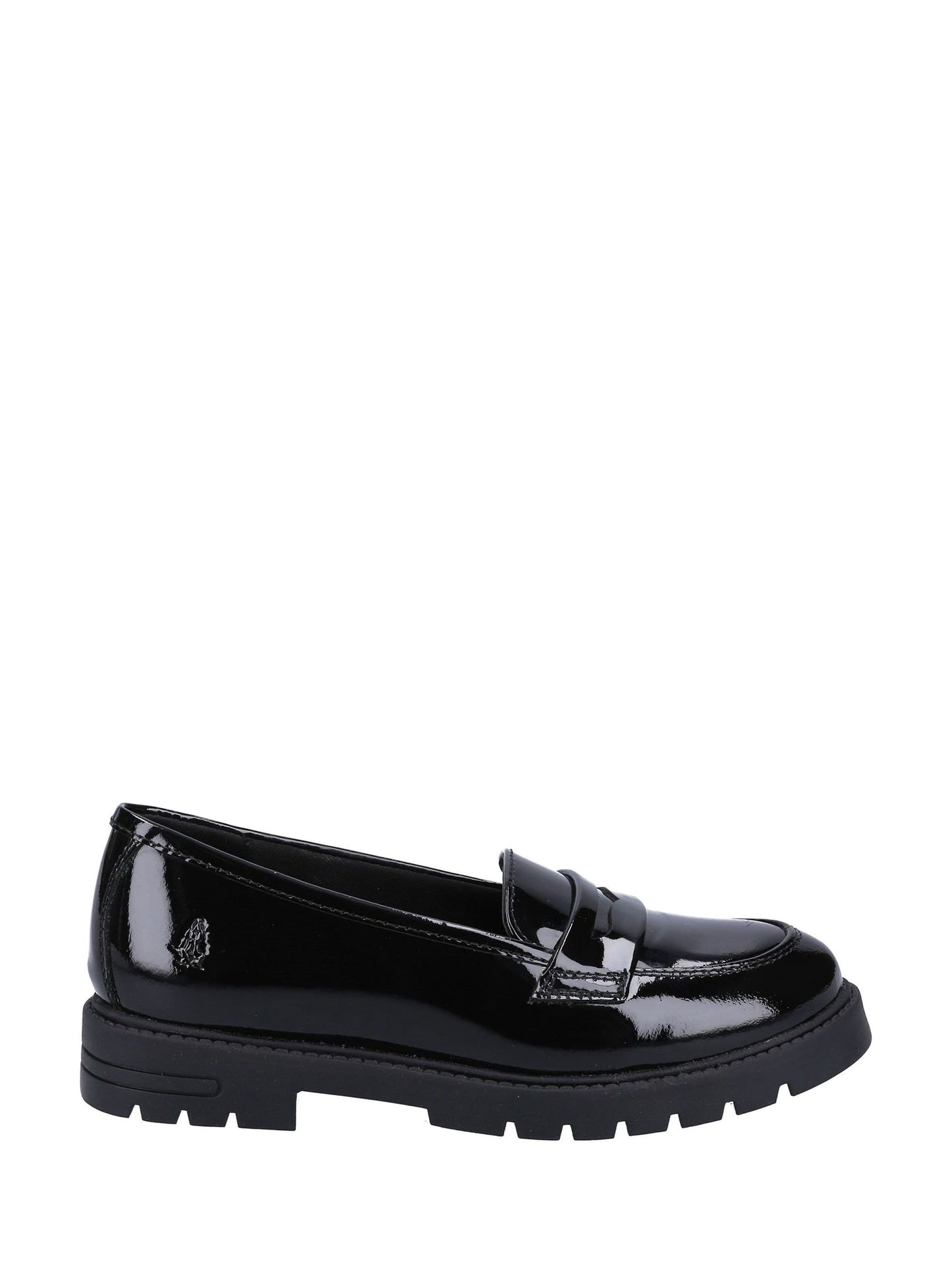 Hush Puppies Black Patent Hazel Senior School Loafer Shoes image 1
