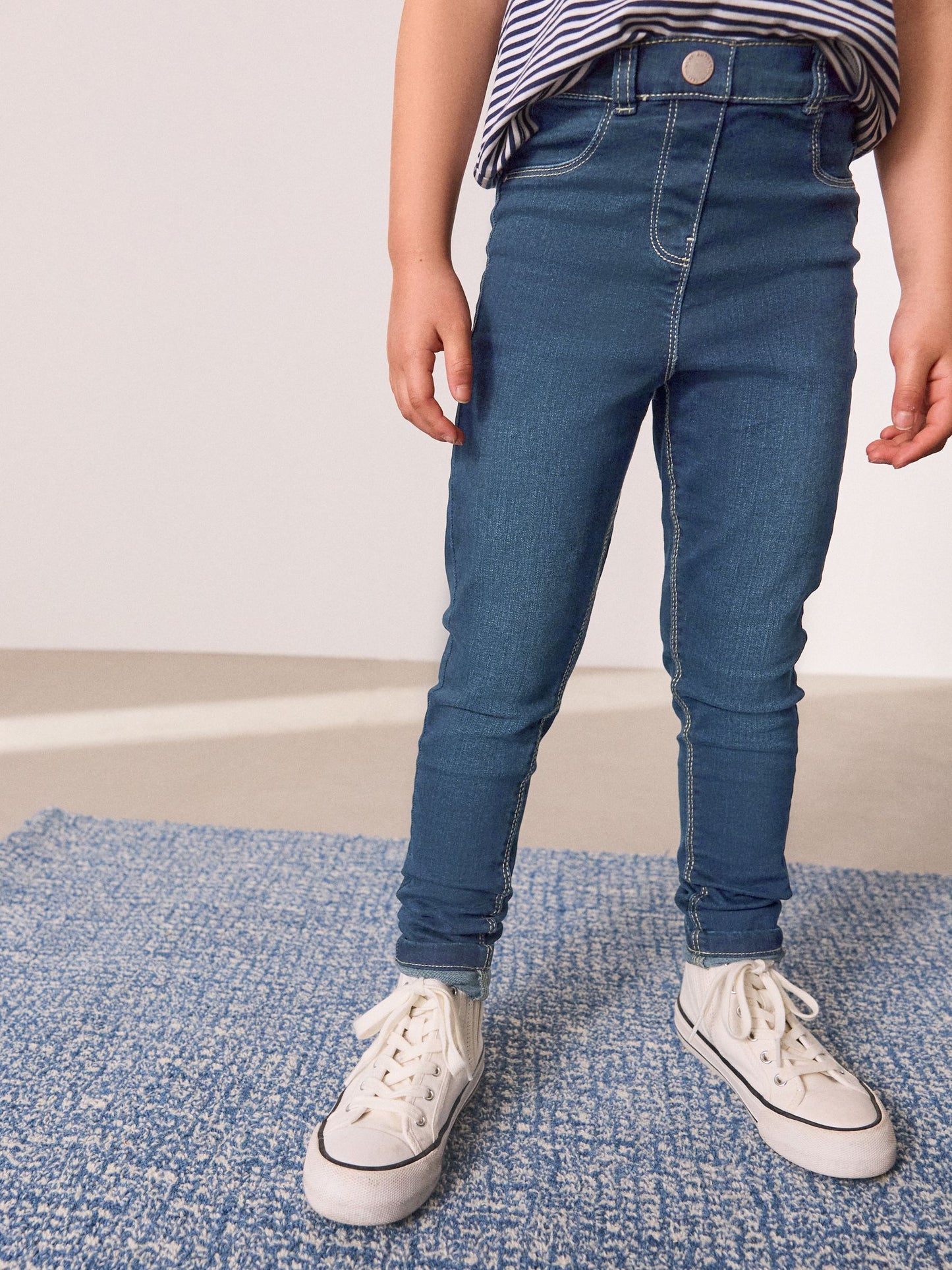 Dsiney Kidz - Mid Blue Long Length Stretch Jeggings (3-16yrs) image 1