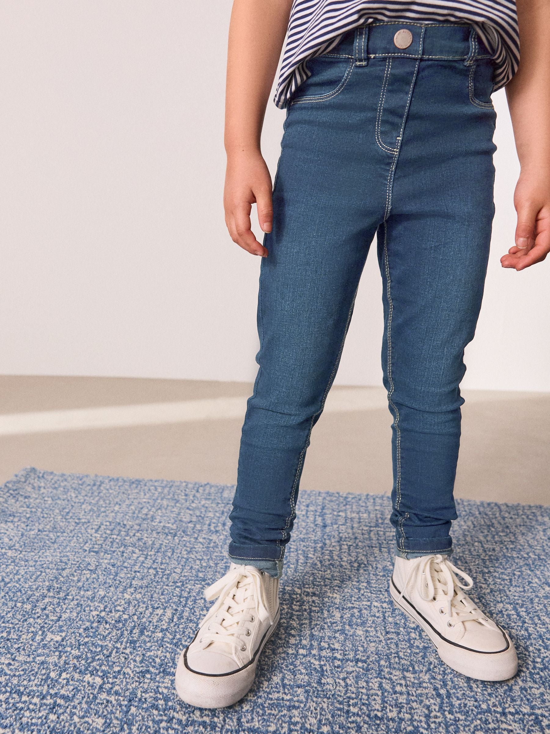 Dsiney Kidz - Mid Blue Long Length Stretch Jeggings (3-16yrs) image 1