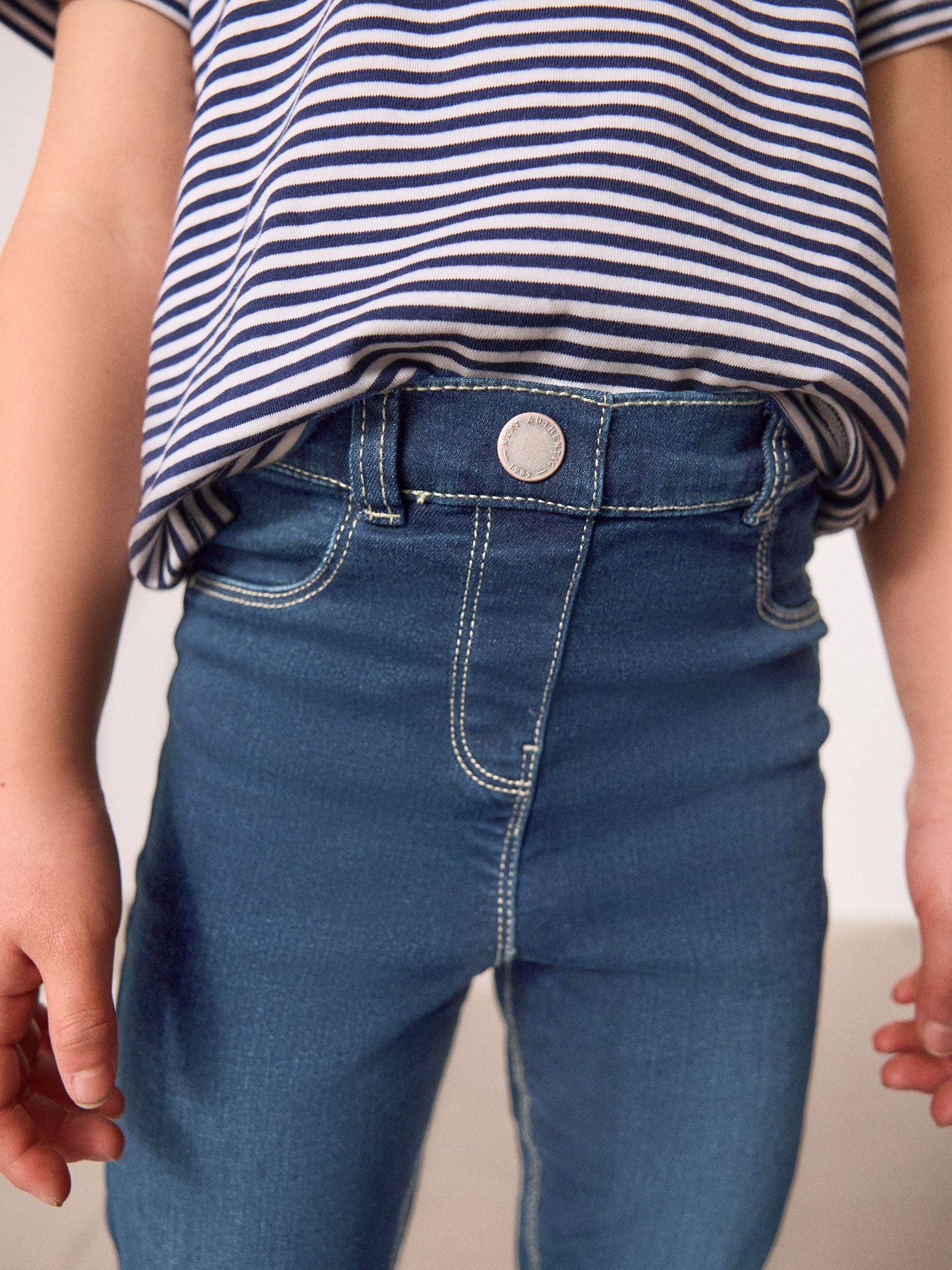 Dsiney Kidz - Mid Blue Long Length Stretch Jeggings (3-16yrs) image 4
