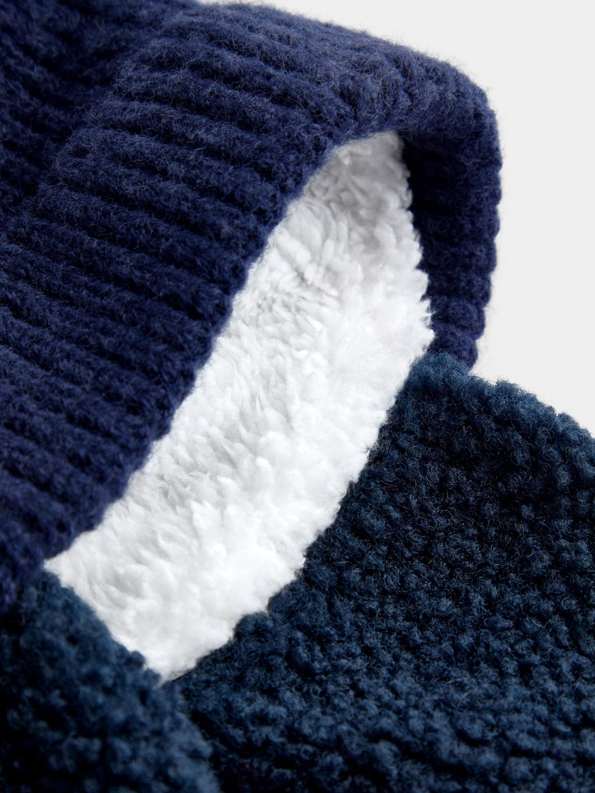 Jojo Maman Bébé Blue Cosy Pom Pom Rib Hat - image 3