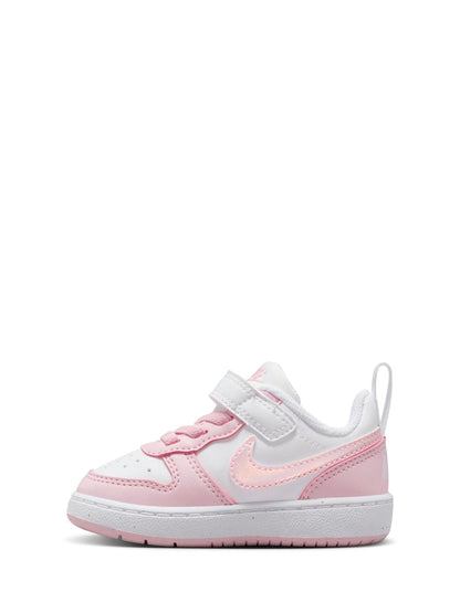 Nike White/Pink Infant Court Borough Low Recraft Trainers image 2