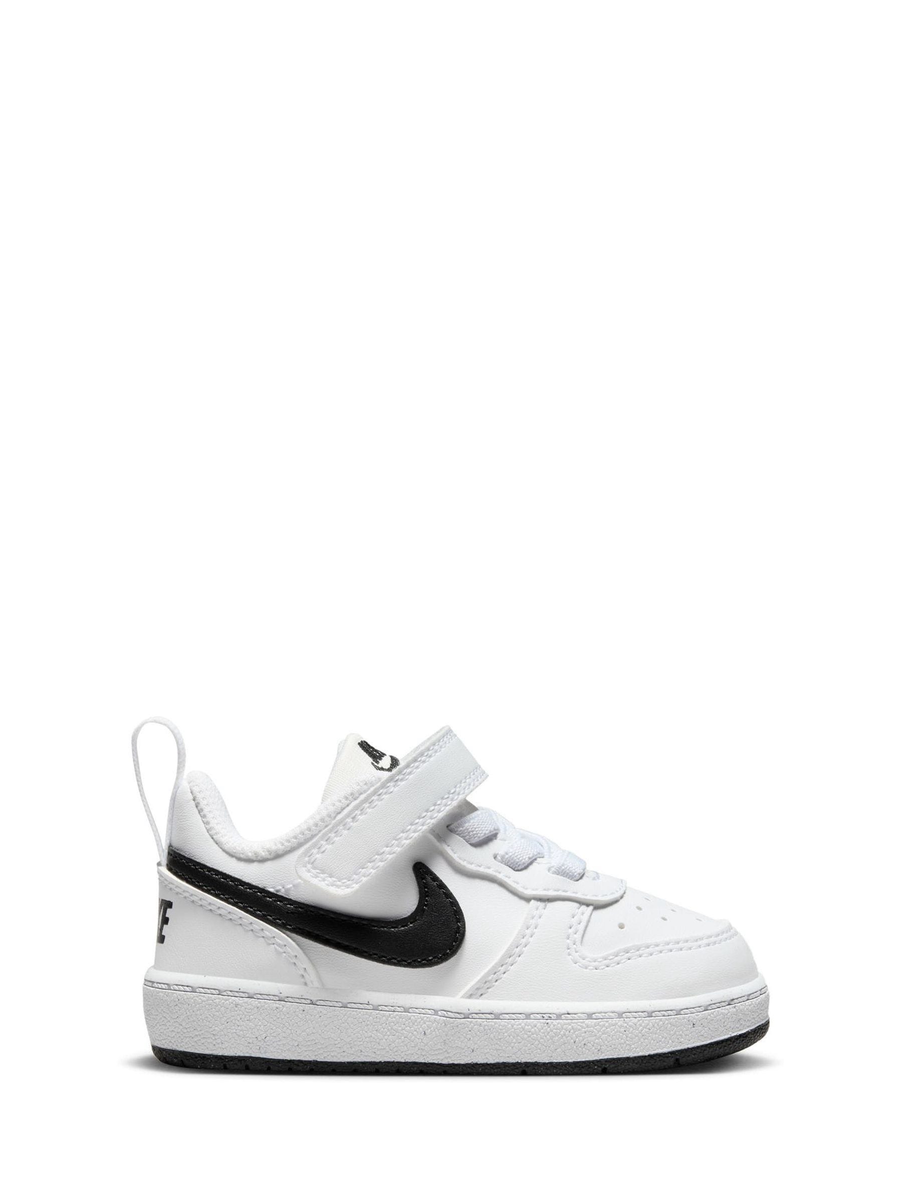 Nike White/Black Infant Court Borough Low Recraft Trainers image 1