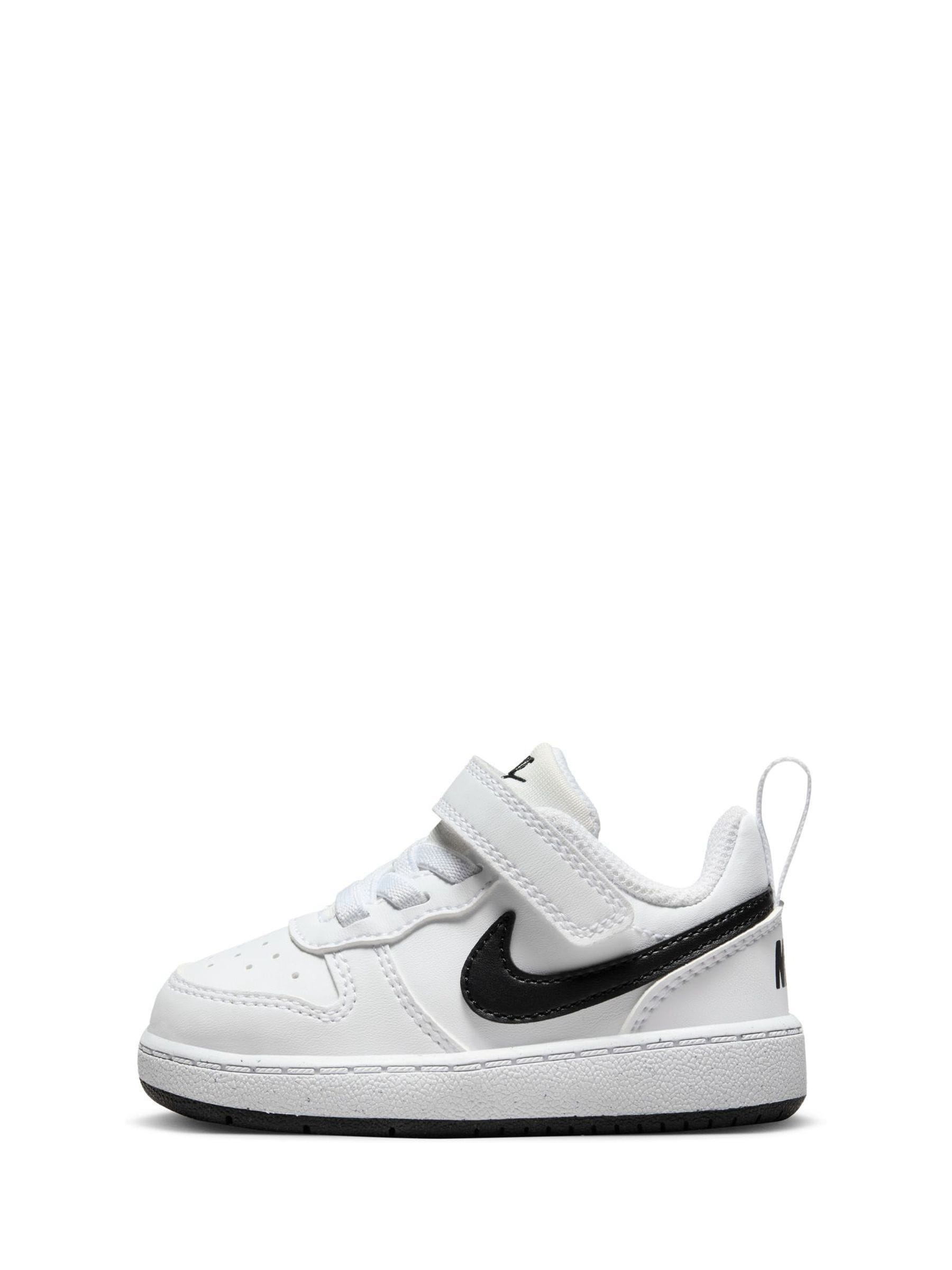 Nike White/Black Infant Court Borough Low Recraft Trainers image 2