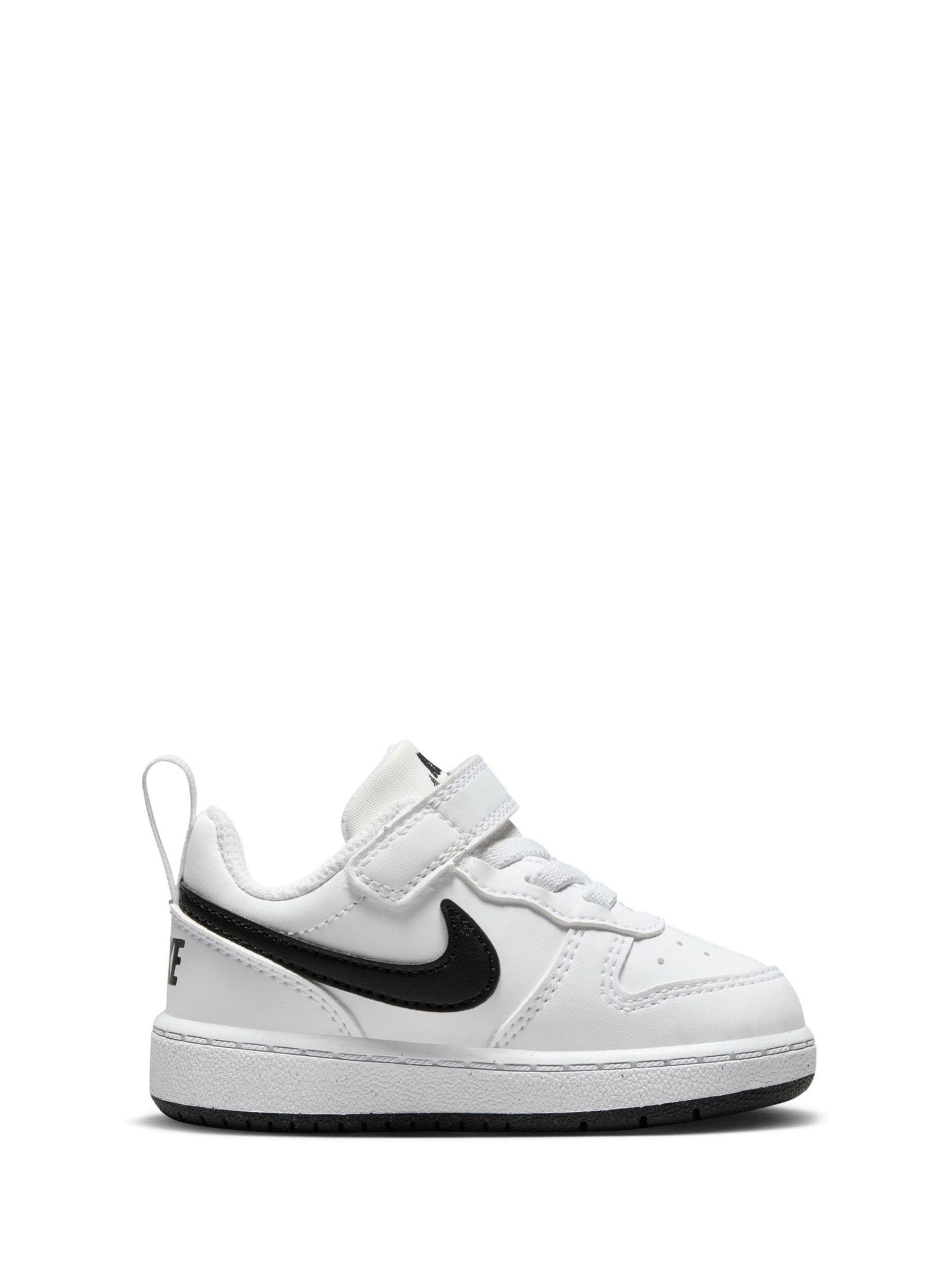 Nike White/Black Infant Court Borough Low Recraft Trainers image 3