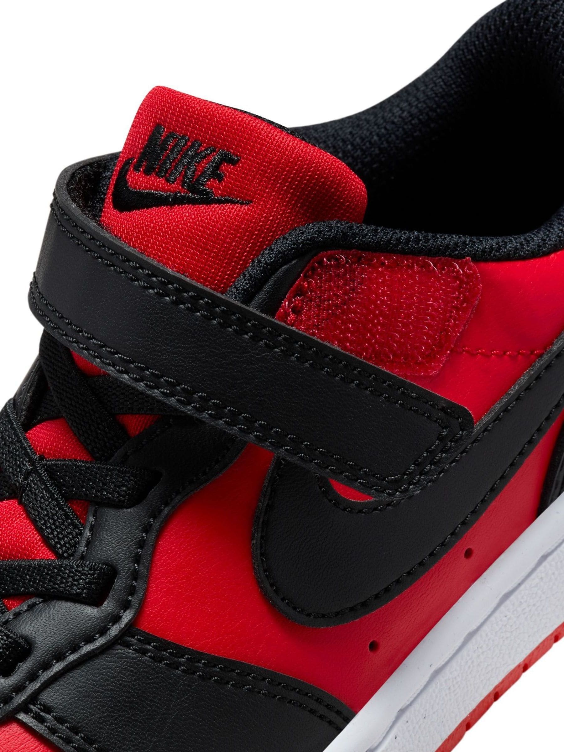 Nike Red/Black Junior Court Borough Low Recraft Trainers image 9
