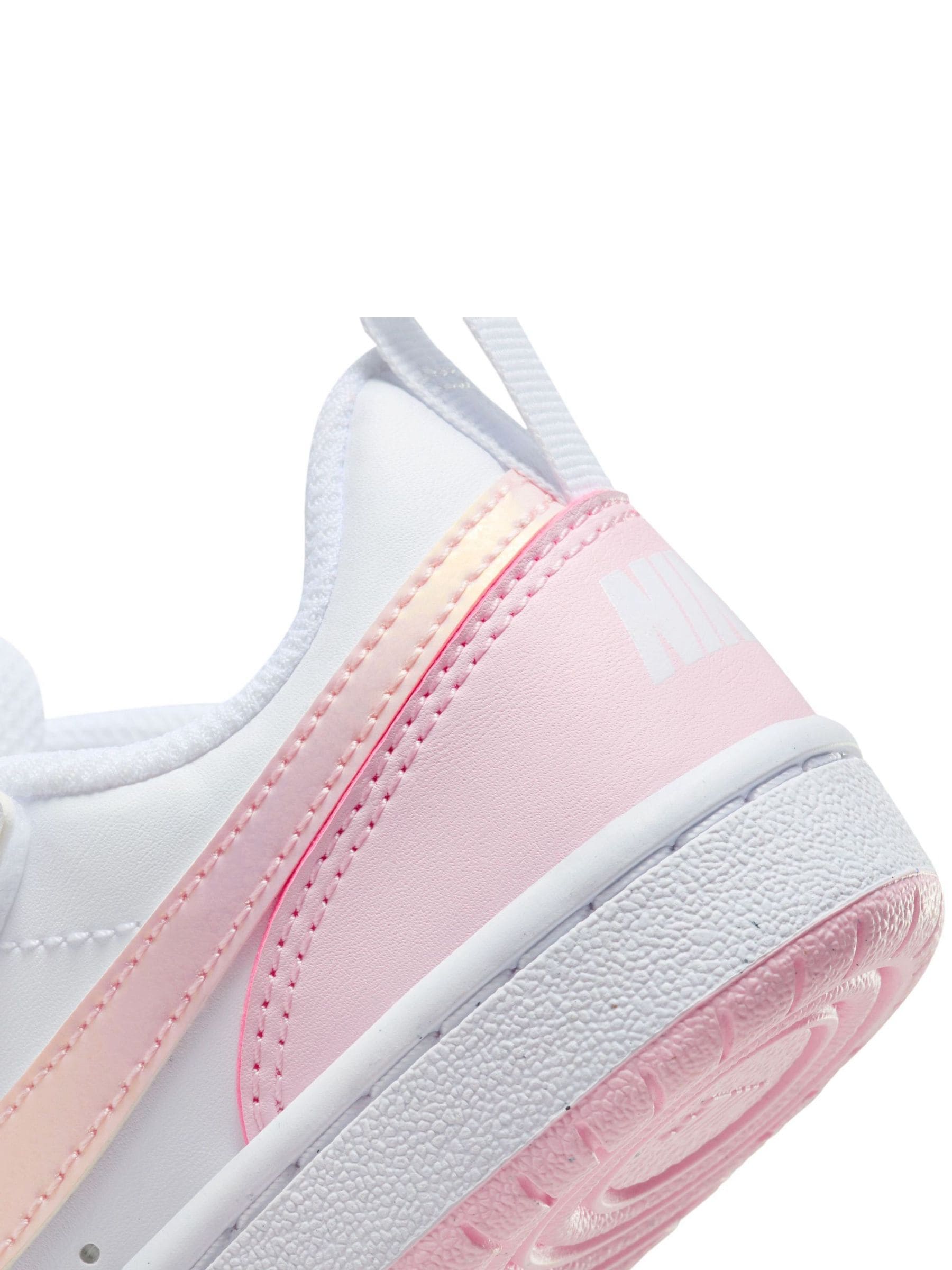 Nike White/Pink Junior Court Borough Low Recraft Trainers image 10