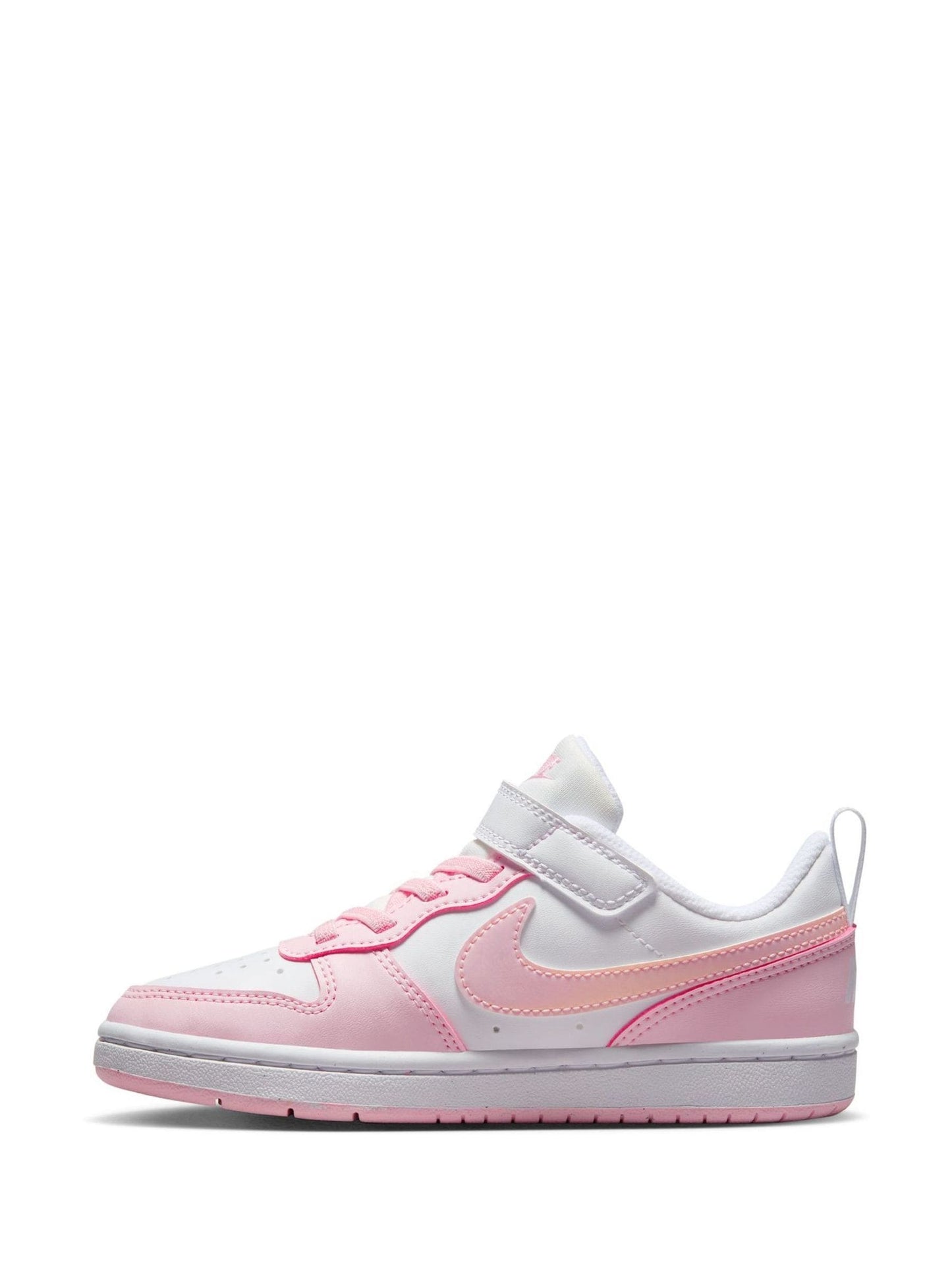 Nike White/Pink Junior Court Borough Low Recraft Trainers image 2