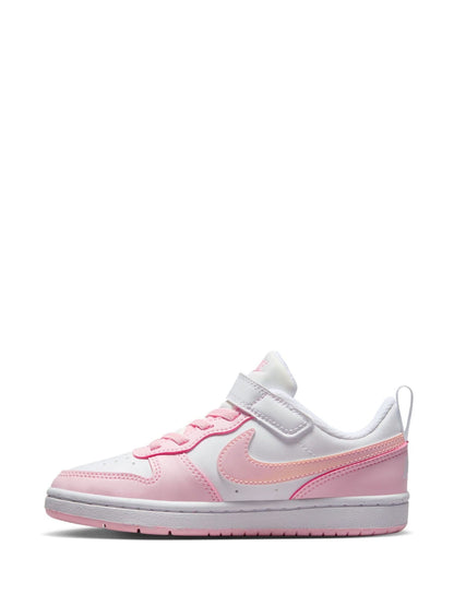 Nike White/Pink Junior Court Borough Low Recraft Trainers image 2